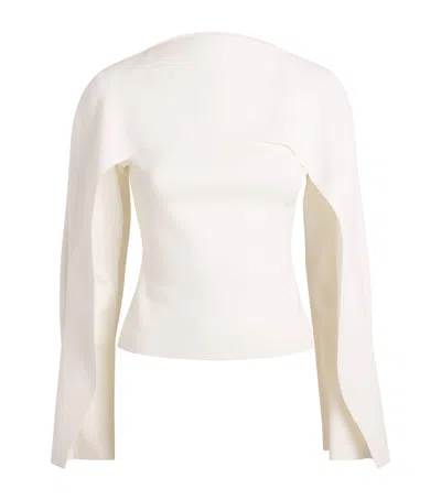 Cult Gaia Layered Alka Top In Neutral