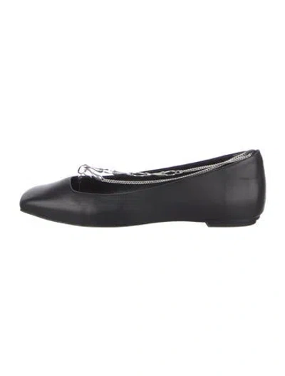 Pre-owned Cult Gaia Leather Ballet Flats In Blue