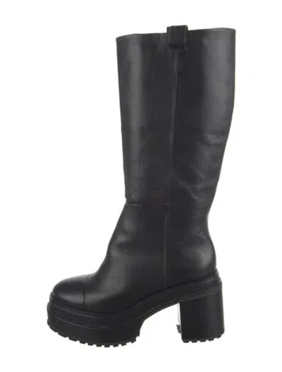 Pre-owned Cult Gaia Leather Boots In Black