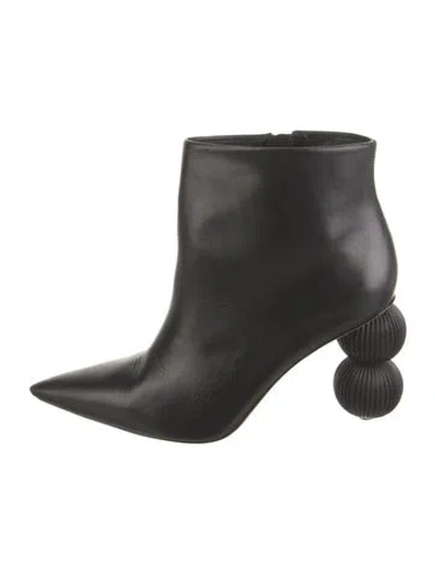 Pre-owned Cult Gaia Leather Boots In Black