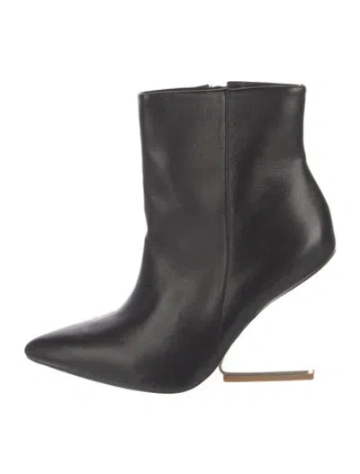 Pre-owned Cult Gaia Leather Boots In Black