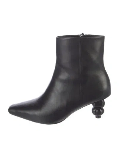 Pre-owned Cult Gaia Leather Boots In Black