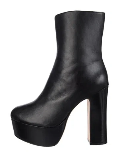 Pre-owned Cult Gaia Leather Boots In Black