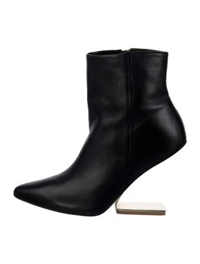 Pre-owned Cult Gaia Leather Boots In Black