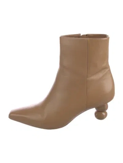 Pre-owned Cult Gaia Leather Boots In Brown