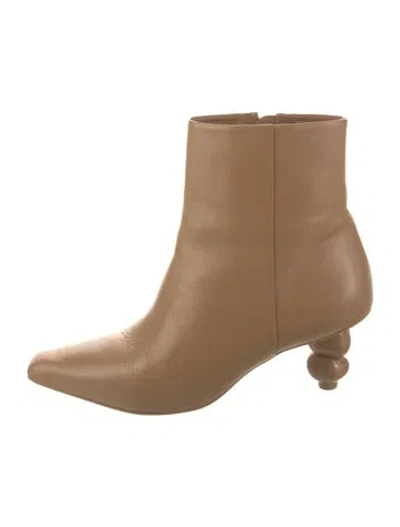 Pre-owned Cult Gaia Leather Boots In Brown