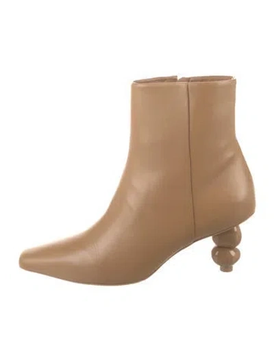 Pre-owned Cult Gaia Leather Boots In Brown