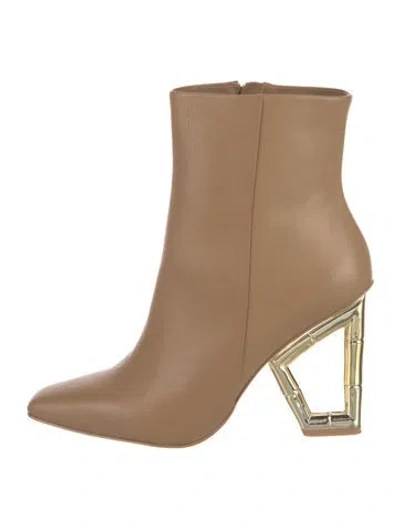 Pre-owned Cult Gaia Leather Boots In Brown
