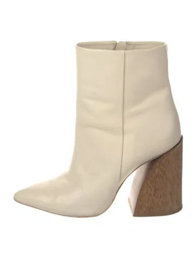 Pre-owned Cult Gaia Leather Boots In Neutral