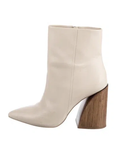 Pre-owned Cult Gaia Leather Boots In Neutral