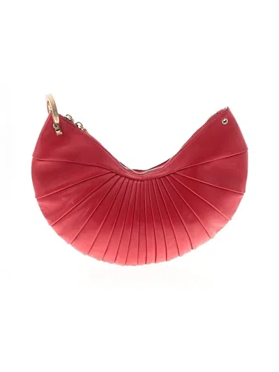 Pre-owned Cult Gaia Leather Clutch In Red
