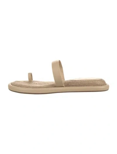Pre-owned Cult Gaia Leather Espadrilles In Neutral