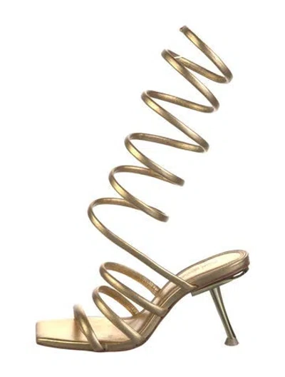 Pre-owned Cult Gaia Leather Gladiator Sandals