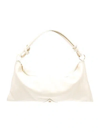 Pre-owned Cult Gaia Leather Hobo In White