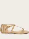 Cult Gaia Cecilia Raffia Ankle-strap Sandals In Neutrals