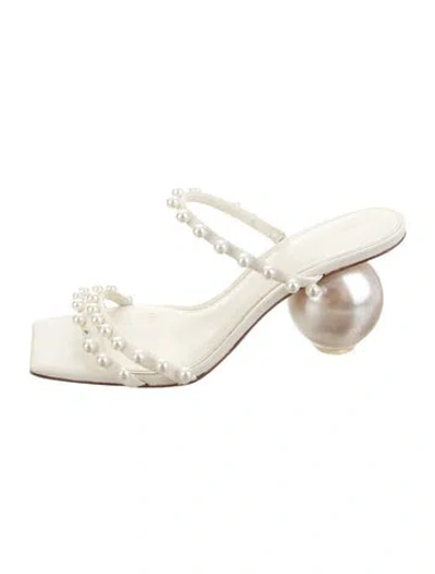 Pre-owned Cult Gaia Leather Sandals In Neutrals