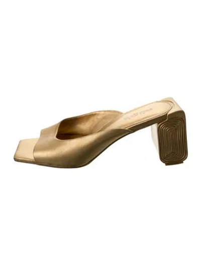 Pre-owned Cult Gaia Leather Slides