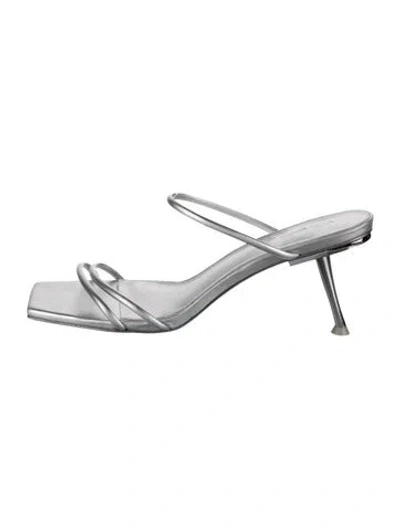 Pre-owned Cult Gaia Leather T-strap Sandals