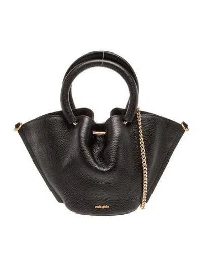 Pre-owned Cult Gaia Leather Valeska Small In Black