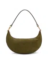 Cult Gaia Suede Zip-closure Tote Bag In Green