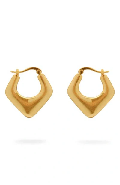 Cult Gaia Leila Huggie Hoop Earrings In Gold