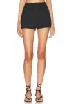 Cult Gaia Button-front Shorts In Black