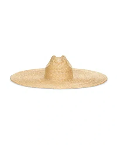Cult Gaia Lena Wheat Straw Floppy Sun Hat In Tan