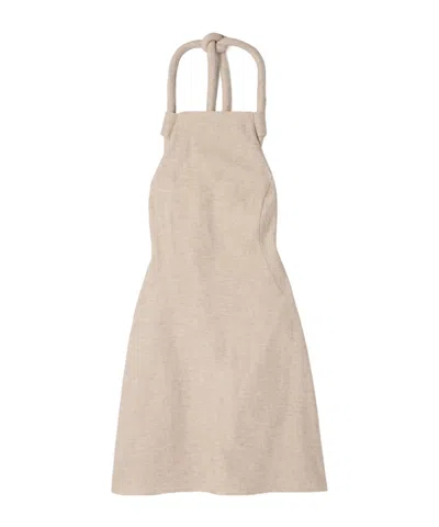 Cult Gaia Lenis Halter-neck Mini Dress In Brown