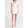 Cult Gaia Lenora Short Sleeve Minidress In White