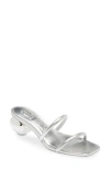Cult Gaia Leora Metallic Leather Mules