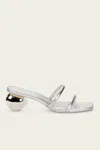 Cult Gaia Leora Metallic Leather Mules