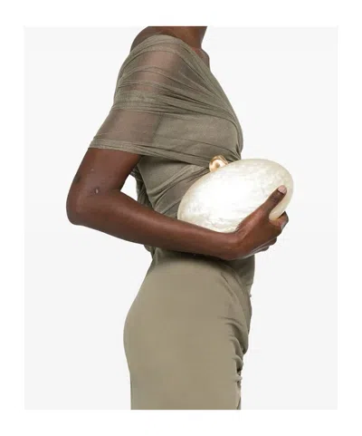 Cult Gaia Letter Logo Clutch In Multicolor