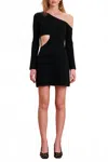 Cult Gaia Lia Knit Dress In Black In Black