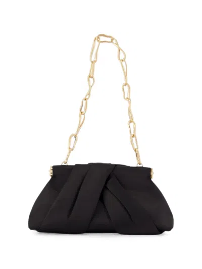 Cult Gaia Lia Mini Knotted Shoulder Bag In Black