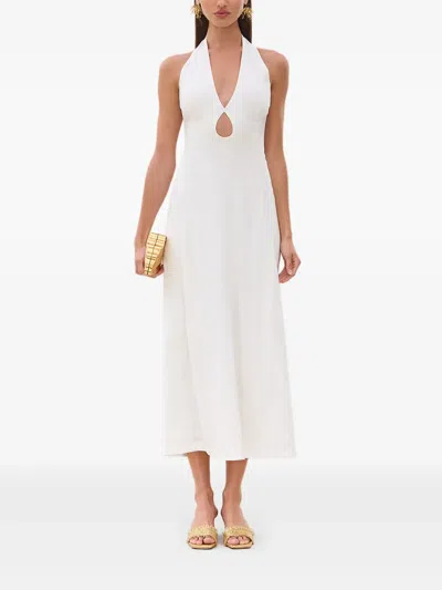 Cult Gaia Lianna Cut-out Midi Dress In White