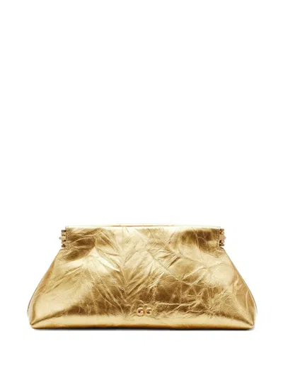 Cult Gaia Lillia Clutch Bag In Gold