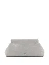 Cult Gaia Lillia Mini Glass Crystal Clutch Bag In Silver