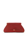Cult Gaia Lillia Mini Embellished Clutch Bag In Garnet