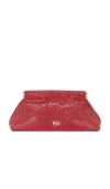 Cult Gaia Lillia Mini Clutch In Red