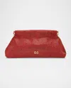 Cult Gaia Lillia Mini Embellished Clutch Bag In Garnet