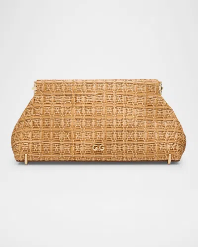 CULT GAIA LILLIA MINI WOVEN CLUTCH BAG