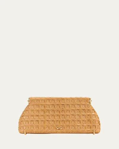 CULT GAIA LILLIA MINI WOVEN CLUTCH BAG