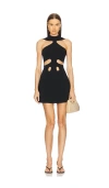 Cult Gaia Lillie Knit Dress In Black