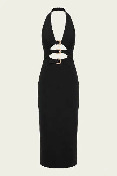 Cult Gaia Limmi Knit Dress In Black
