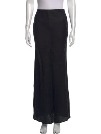 Pre-owned Cult Gaia Linen Long Skirt W/ Tags In Blue