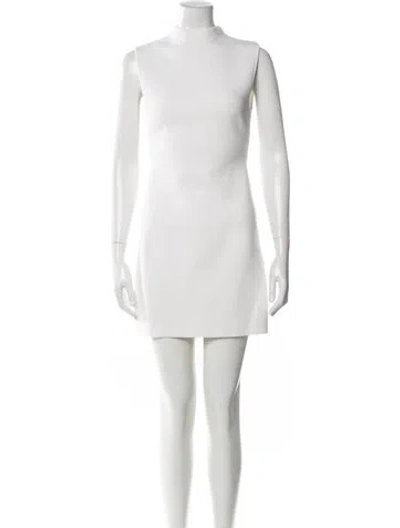 Pre-owned Cult Gaia Linen Mini Dress In White