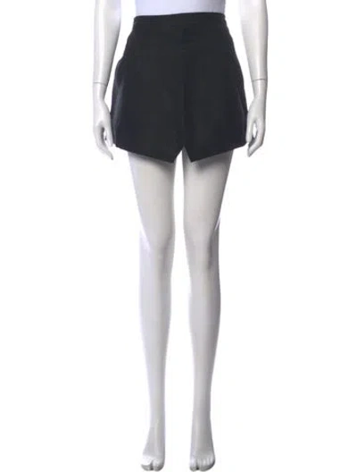Pre-owned Cult Gaia Linen Mini Shorts In Black