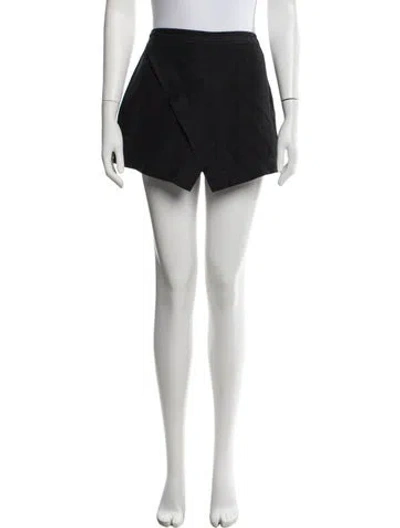 Pre-owned Cult Gaia Linen Mini Shorts In Black