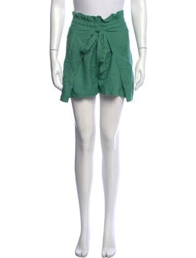 Pre-owned Cult Gaia Linen Mini Shorts In Green
