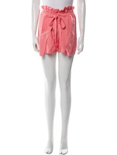 Pre-owned Cult Gaia Linen Mini Shorts In Pink